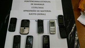 Em seis meses, 508 celulares foram apreendidos no complexo penal de Maringá